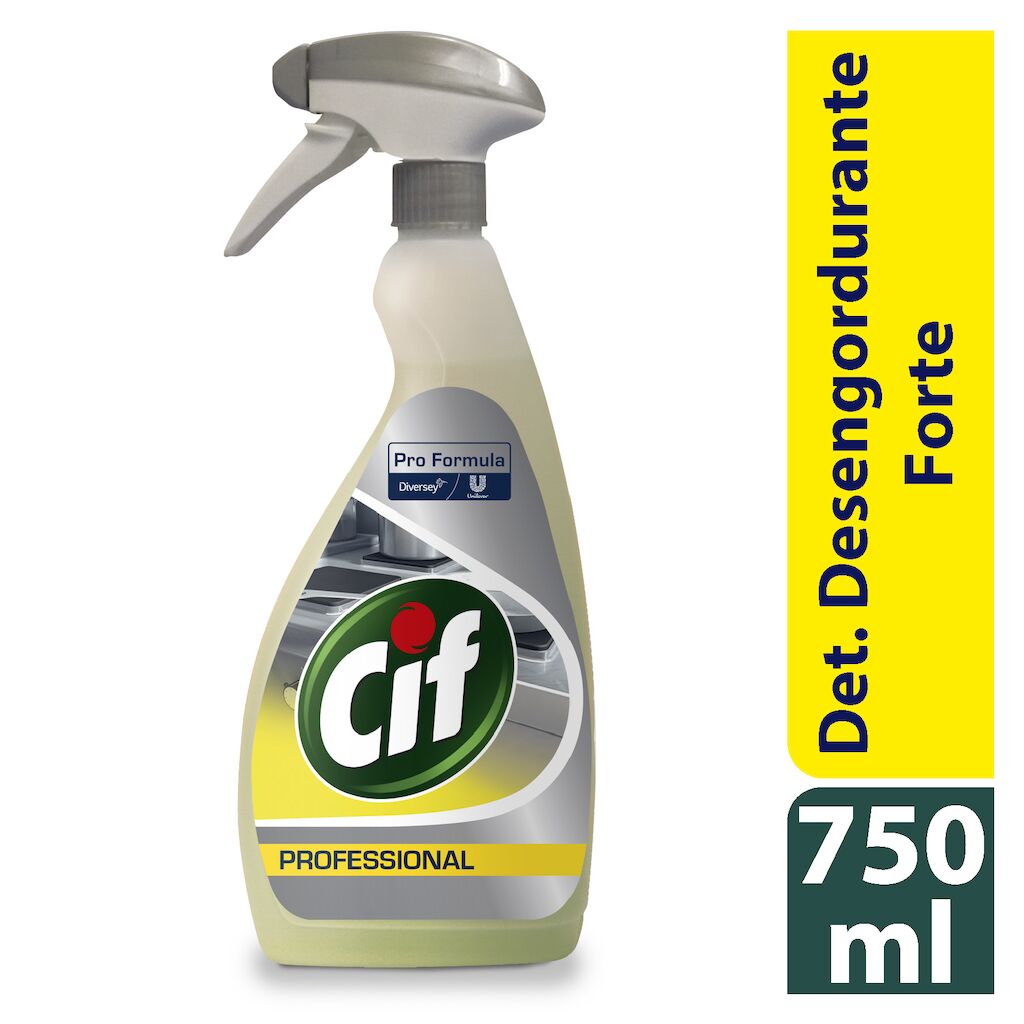 Cif PF Detergente Desengordurante Forte 6x0.75L - Produto combinado de limpeza e desengordurante